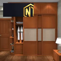 Xưởng Nội Thất Ngọc Thịnh Biên Hòa - Tủ quần áo cửa lùa bằng ván MDF cao cấp, hiện đại- TQANT26